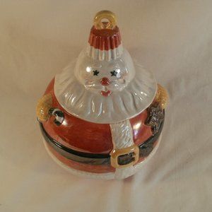 Dept 56 Santa Ornament Cookie Jar